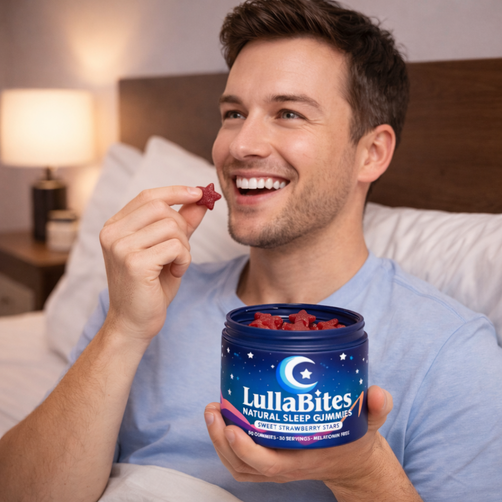 LullaBites Gomitas Para Dormir™: Duermes rápido, Profundo, Tranquilo; Despiertas renovado.