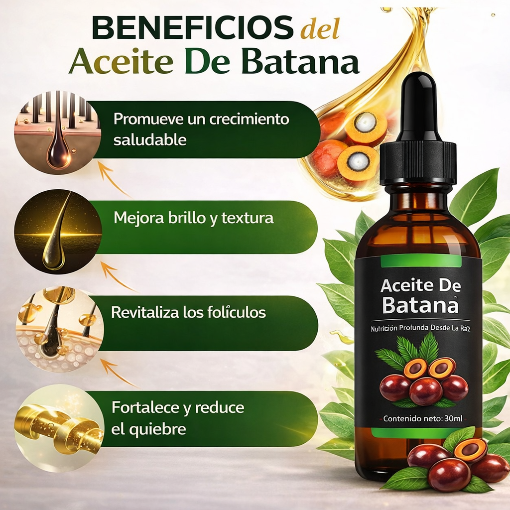 Aceite de Batana™: Nutrición, Crecimiento y Reparación Capilar