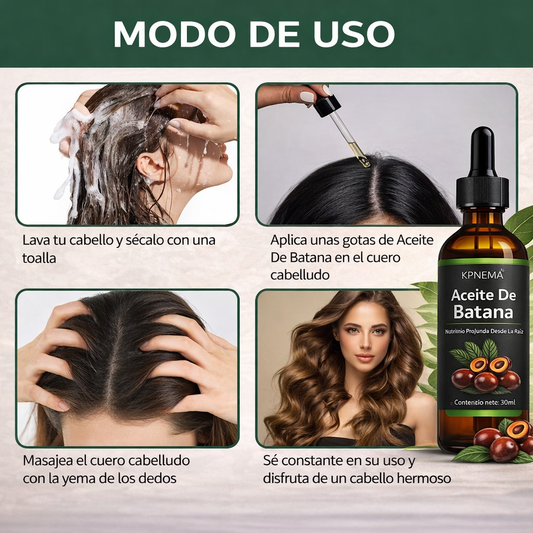 Aceite de Batana™: Nutrición, Crecimiento y Reparación Capilar