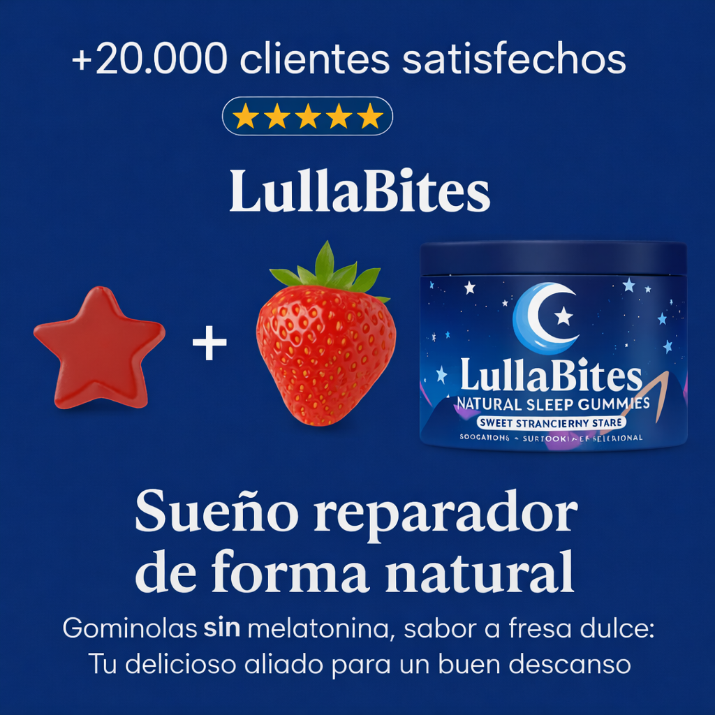 LullaBites Gomitas Para Dormir™: Duermes rápido, Profundo, Tranquilo; Despiertas renovado.